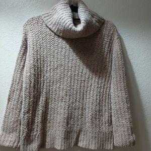 Maeve Textured Cream Cowl Neck Sweater